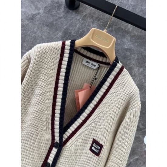 MIU MIU Knit Cardigan 2024FW New item at sale price MIU MIU Knit Cardigan 2024FW New item at sale price