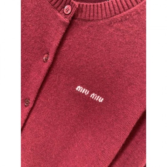 MIU MIU Knit Cardigan 2024FW Limited item delivered from overseas MIU MIU Knit Cardigan 2024FW Limited item delivered from overseas