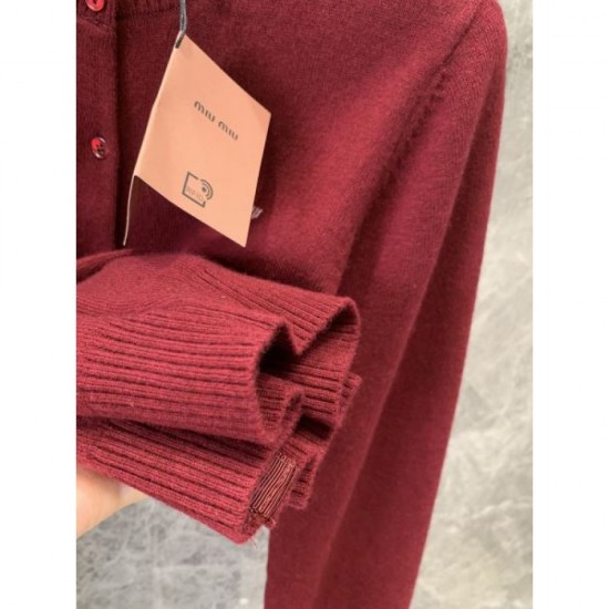 MIU MIU Knit Cardigan 2024FW Limited item delivered from overseas MIU MIU Knit Cardigan 2024FW Limited item delivered from overseas