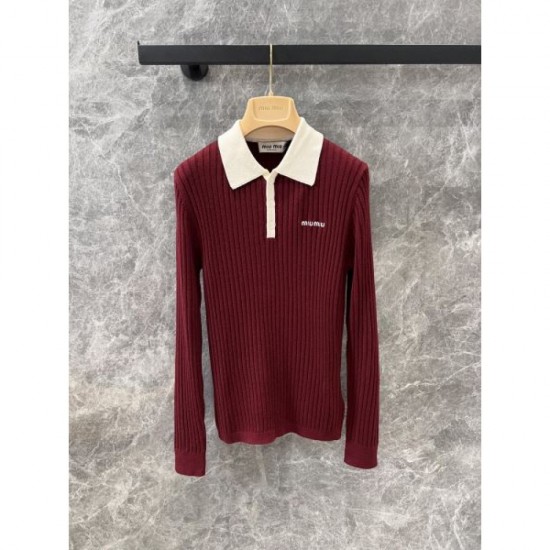 MIU MIU Pullover knit 2024FW Domestic sale almost sold out MIU MIU Pullover knit 2024FW Domestic sale almost sold out