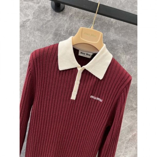 MIU MIU Pullover knit 2024FW Domestic sale almost sold out MIU MIU Pullover knit 2024FW Domestic sale almost sold out