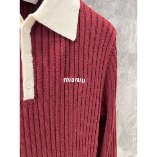 MIU MIU Pullover knit 2024FW Domestic sale almost sold out MIU MIU Pullover knit 2024FW Domestic sale almost sold out