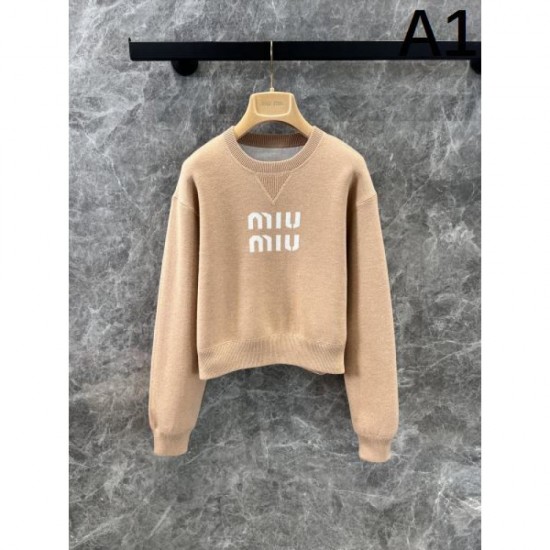 MIU MIU Miu Miu Sweater 2024FW Easy to balance MIU MIU Miu Miu Sweater 2024FW Easy to balance