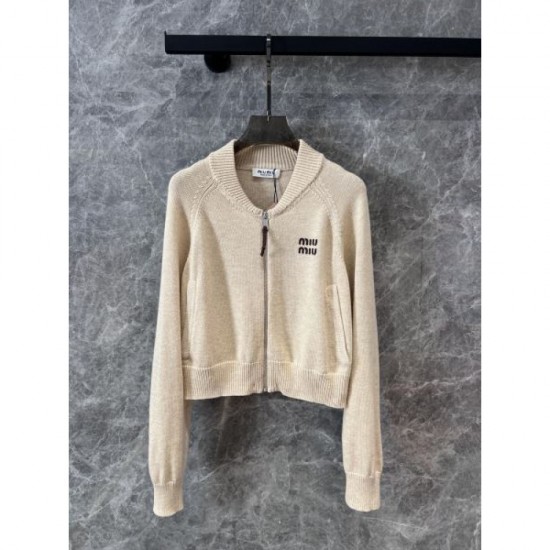 MIU MIU Knit Cardigan 2024FW Limited item delivered from overseas MIU MIU Knit Cardigan 2024FW Limited item delivered from overseas