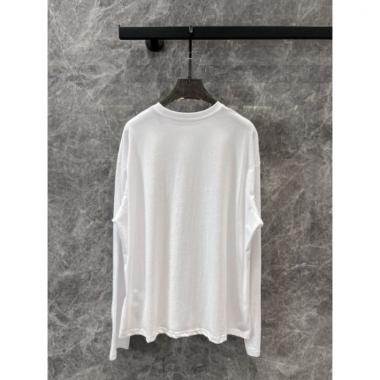 MIU MIU Long sleeve T-shirt 2024FW Popular items of interest MIU MIU Long sleeve T-shirt 2024FW Popular items of interest