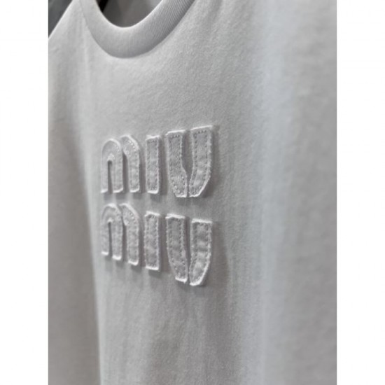 MIU MIU Long sleeve T-shirt 2024FW Popular items of interest MIU MIU Long sleeve T-shirt 2024FW Popular items of interest