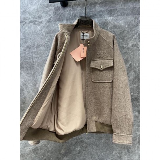 MIU MIU Miu Miu Blouson Coat 2024FW Fall/Winter New Miracle Restock MIU MIU Miu Miu Blouson Coat 2024FW Fall/Winter New Miracle Restock