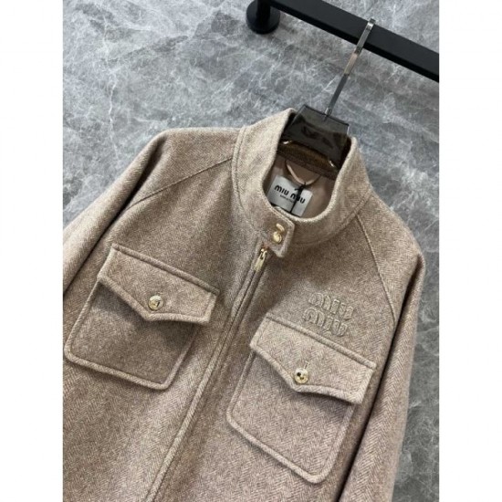 MIU MIU Miu Miu Blouson Coat 2024FW Fall/Winter New Miracle Restock MIU MIU Miu Miu Blouson Coat 2024FW Fall/Winter New Miracle Restock