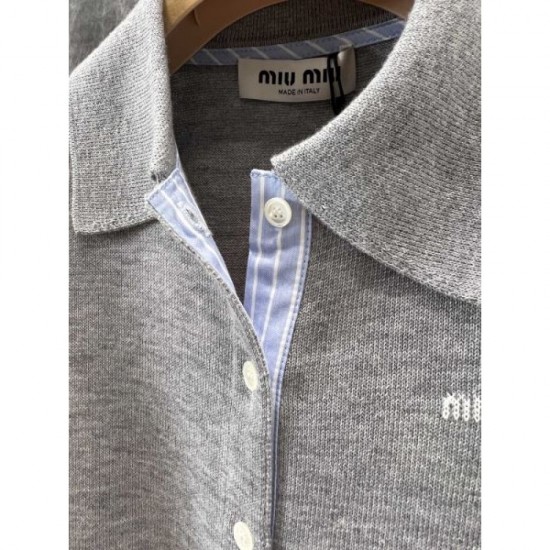 MIU MIU Knit Cardigan 2024FW Highly conspicuous new item MIU MIU Knit Cardigan 2024FW Highly conspicuous new item