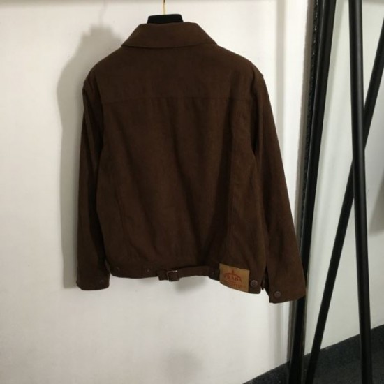 PRADA Prada denim shirt 2024FW nice design not in stock brand PRADA Prada denim shirt 2024FW nice design not in stock brand