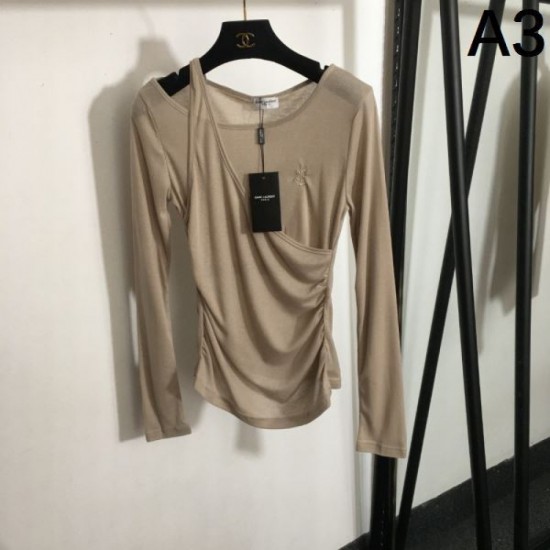 YSL Yves Saint Laurent Long Sleeve T-shirt 2024FW Popular Sale YSL Yves Saint Laurent Long Sleeve T-shirt 2024FW Popular Sale