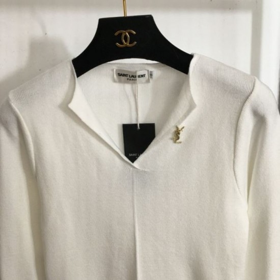 YSL Yves Saint Laurent Pullover Knit 2024FW Vintage Feel YSL Yves Saint Laurent Pullover Knit 2024FW Vintage Feel