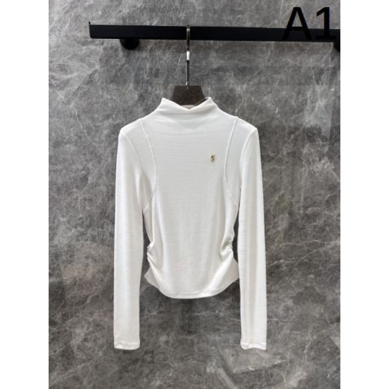 YSL Yves Saint Laurent Long Sleeve T-Shirt 2024FW Attractive Style YSL Yves Saint Laurent Long Sleeve T-Shirt 2024FW Attractive Style