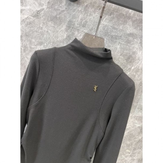 YSL Yves Saint Laurent Long Sleeve T-Shirt 2024FW Attractive Style YSL Yves Saint Laurent Long Sleeve T-Shirt 2024FW Attractive Style