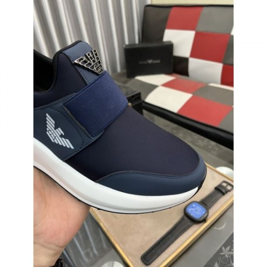 ARMANI 2024SS Men's Sneakers Used by Celebrities and Entertainers ARMANI 2024SS Men's Sneakers Used by Celebrities and Entertainers