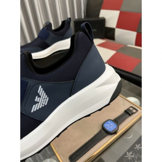 ARMANI 2024SS Men's Sneakers Used by Celebrities and Entertainers ARMANI 2024SS Men's Sneakers Used by Celebrities and Entertainers