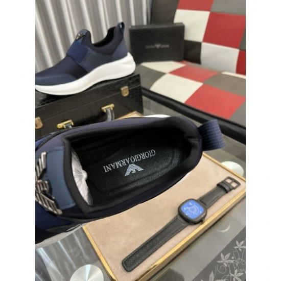 ARMANI 2024SS Men's Sneakers Used by Celebrities and Entertainers ARMANI 2024SS Men's Sneakers Used by Celebrities and Entertainers