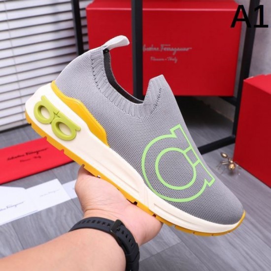 FERRAGAMO Salvatore Ferragamo Extremely Popular 2024SS Men's Sneakers FERRAGAMO Salvatore Ferragamo Extremely Popular 2024SS Men's Sneakers