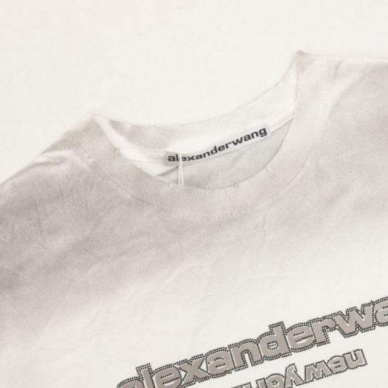2024SS Overwhelming approval rating ALEXANDER WANG Men's short sleeve T-shirt 2024SS Overwhelming approval rating ALEXANDER WANG Men's short sleeve T-shirt