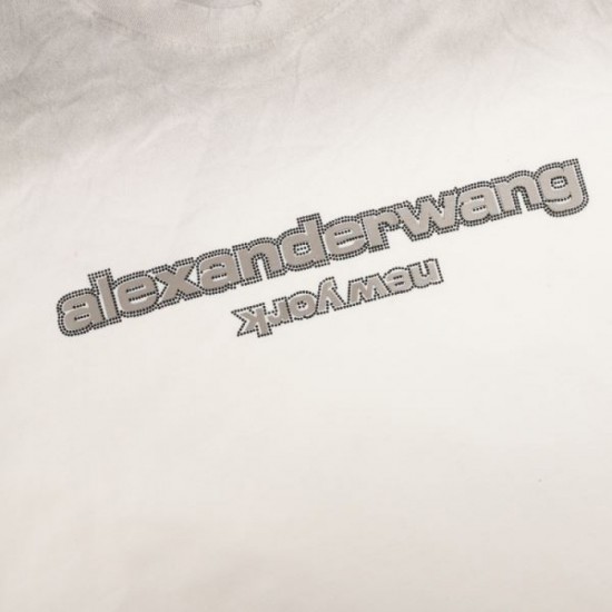 2024SS Overwhelming approval rating ALEXANDER WANG Men's short sleeve T-shirt 2024SS Overwhelming approval rating ALEXANDER WANG Men's short sleeve T-shirt