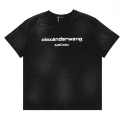 2024SS Mature Texture ALEXANDER WANG Men's Short Sleeve T-Shirt