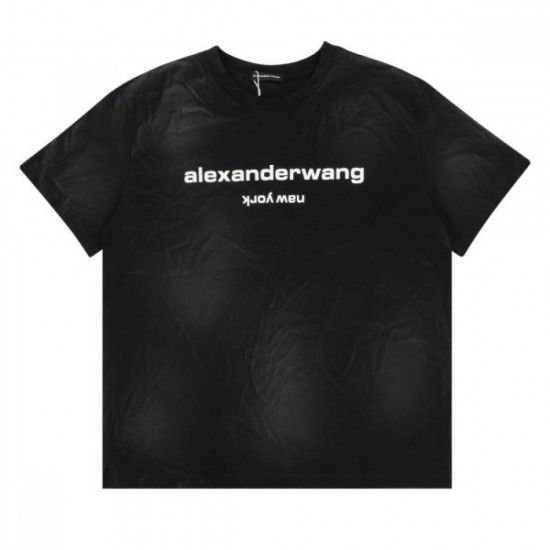 2024SS Mature Texture ALEXANDER WANG Men's Short Sleeve T-Shirt 2024SS Mature Texture ALEXANDER WANG Men's Short Sleeve T-Shirt