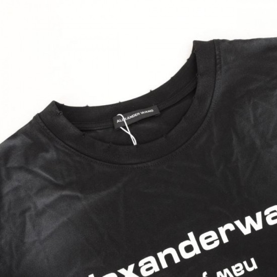 2024SS Mature Texture ALEXANDER WANG Men's Short Sleeve T-Shirt 2024SS Mature Texture ALEXANDER WANG Men's Short Sleeve T-Shirt