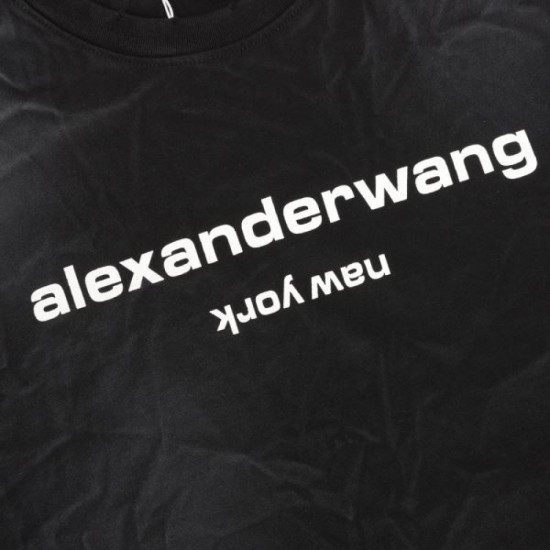2024SS Mature Texture ALEXANDER WANG Men's Short Sleeve T-Shirt 2024SS Mature Texture ALEXANDER WANG Men's Short Sleeve T-Shirt