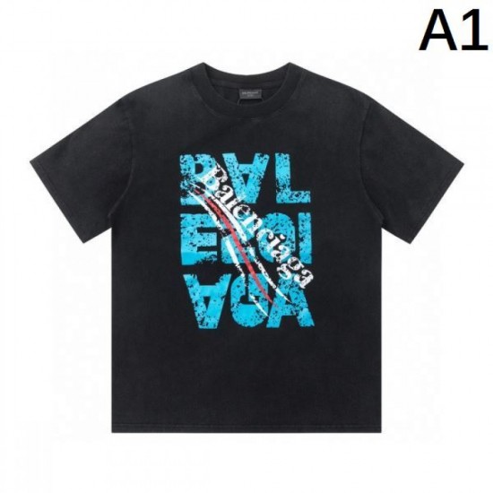 2024SS Latest Hot Topic BALENCIAGA Men's Short Sleeve T-Shirt 2024SS Latest Hot Topic BALENCIAGA Men's Short Sleeve T-Shirt