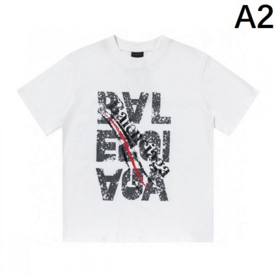 2024SS Latest Hot Topic BALENCIAGA Men's Short Sleeve T-Shirt 2024SS Latest Hot Topic BALENCIAGA Men's Short Sleeve T-Shirt