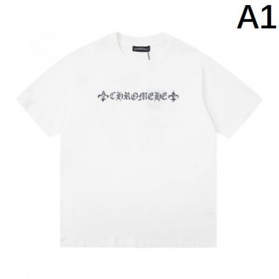 2024SS Summer Season Special CHROME HEARTS Men's Short Sleeve T-Shirt 2024SS Summer Season Special CHROME HEARTS Men's Short Sleeve T-Shirt