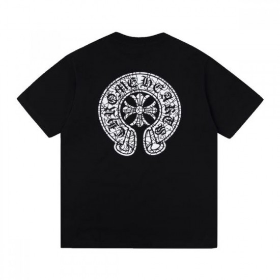 2024SS Summer Season Special CHROME HEARTS Men's Short Sleeve T-Shirt 2024SS Summer Season Special CHROME HEARTS Men's Short Sleeve T-Shirt