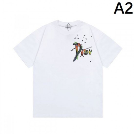 2024SS Absolutely Cute Recommended DIOR Men's Short Sleeve T-Shirt 2024SS Absolutely Cute Recommended DIOR Men's Short Sleeve T-Shirt