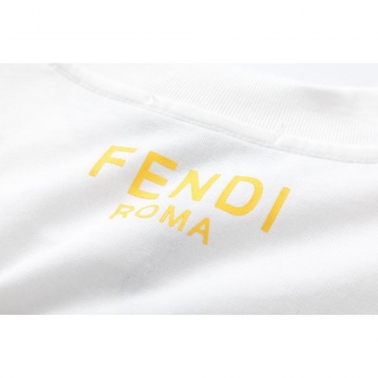 2024SS New Spring/Summer Collection FENDI Men's Short Sleeve T-Shirt 2024SS New Spring/Summer Collection FENDI Men's Short Sleeve T-Shirt
