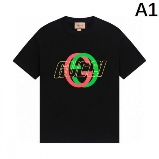 2024SS Spring/Summer Super Popular Limited Collaboration GUCCI Gucci Short Sleeve T-shirt 2024SS Spring/Summer Super Popular Limited Collaboration GUCCI Gucci Short Sleeve T-shirt