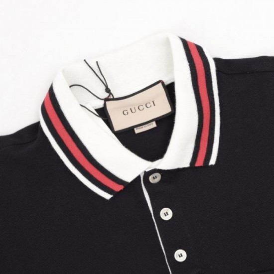 2024SS GUCCI Men's Short Sleeve T-Shirt with a Retro Atmosphere 2024SS GUCCI Men's Short Sleeve T-Shirt with a Retro Atmosphere
