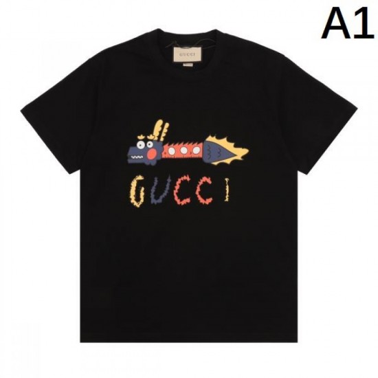 2024SS Sale Price New GUCCI Gucci Men's Short Sleeve T-Shirt 2024SS Sale Price New GUCCI Gucci Men's Short Sleeve T-Shirt
