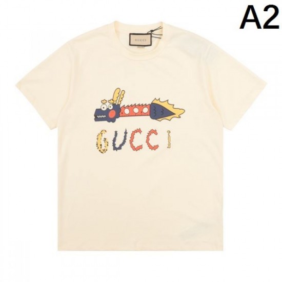 2024SS Sale Price New GUCCI Gucci Men's Short Sleeve T-Shirt 2024SS Sale Price New GUCCI Gucci Men's Short Sleeve T-Shirt