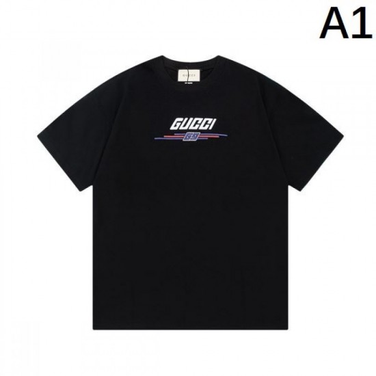 2024SS Summer New Collection GUCCI Gucci Men's Short Sleeve T-Shirt 2024SS Summer New Collection GUCCI Gucci Men's Short Sleeve T-Shirt