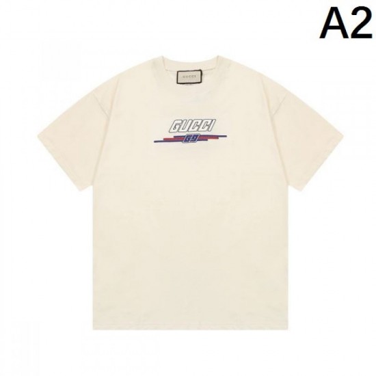 2024SS Summer New Collection GUCCI Gucci Men's Short Sleeve T-Shirt 2024SS Summer New Collection GUCCI Gucci Men's Short Sleeve T-Shirt