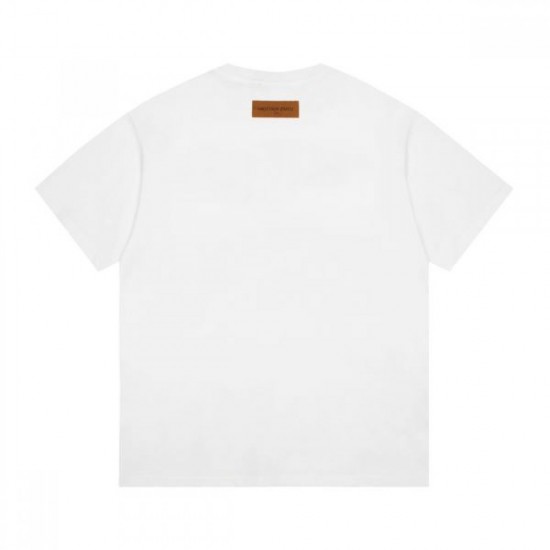 2024SS Latest Love at First Sight LOUIS VUITTON Men's Short Sleeve T-Shirt 2024SS Latest Love at First Sight LOUIS VUITTON Men's Short Sleeve T-Shirt