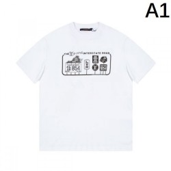 2024SS A must-see for fashionistas LOUIS VUITTON Men's short sleeve T-shirt