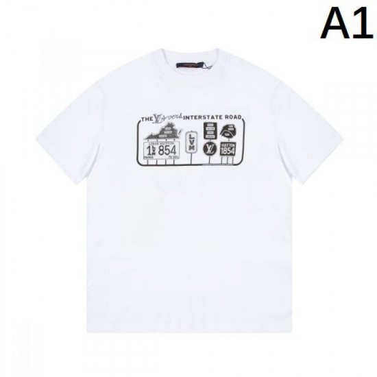 2024SS A must-see for fashionistas LOUIS VUITTON Men's short sleeve T-shirt 2024SS A must-see for fashionistas LOUIS VUITTON Men's short sleeve T-shirt