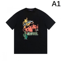 2024SS Affordable! Fashionable LOUIS VUITTON Men's Short Sleeve T-Shirt
