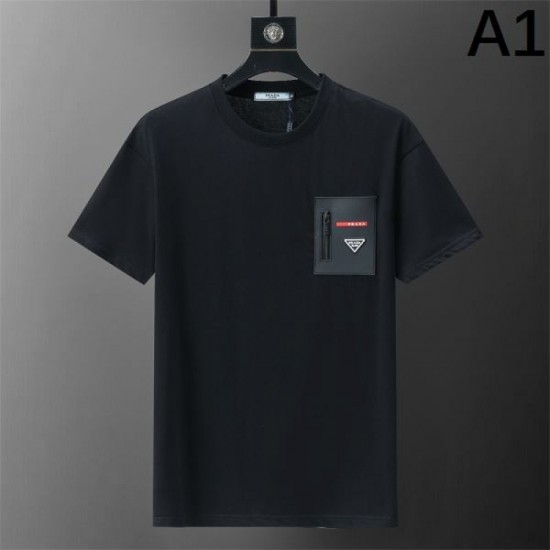 2024SS Item with perfect presence PRADA Short sleeve T-shirt 2024SS Item with perfect presence PRADA Short sleeve T-shirt