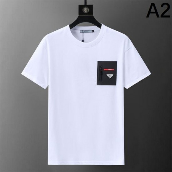 2024SS Item with perfect presence PRADA Short sleeve T-shirt 2024SS Item with perfect presence PRADA Short sleeve T-shirt