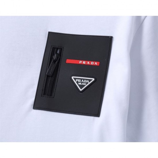 2024SS Item with perfect presence PRADA Short sleeve T-shirt 2024SS Item with perfect presence PRADA Short sleeve T-shirt