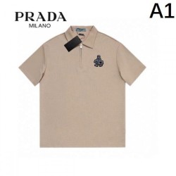 2024SS Personal style PRADA Short sleeve T-shirt
