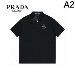 2024SS Personal style PRADA Short sleeve T-shirt