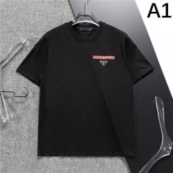 2024SS Classic Street Style PRADA Short Sleeve T-shirt